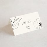 "Elysium" - Place Cards in Linen by Design Lotus - Folded with Free Guest Printing