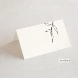 "Elysium" - Place Cards in Linen by Design Lotus - Folded Back of Card