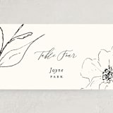 "Elysium" - Place Cards in Linen by Design Lotus - Detail