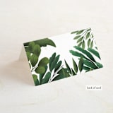 "Fresh Greens" - Place Cards in Emerald by Susan Moyal - Folded Back of Card