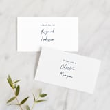 "Semi Formal" - Place Cards in Navy by Kerry Doyle - Front with Free Guest Printing