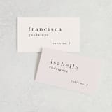 "The Loden" - Place Cards in Ivory by Kelly Schmidt - Front with Free Guest Printing