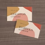 "Galeria" - Place Cards in Autumn Desert by Kelly Schmidt - Front with Free Guest Printing