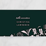 "Forest Foliage" - Place Cards in Deep Forest by Eve Schultz - Detail