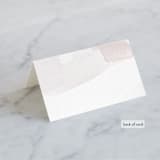 "Sloped" - Place Cards in Ecru by Everett Paper Goods - Folded Back of Card