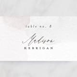 "Sloped" - Place Cards in Ecru by Everett Paper Goods - Detail