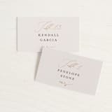 "a hundred years" - Place Cards in Burnt Umber by Robin Ott - Front with Free Guest Printing