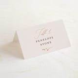 "a hundred years" - Place Cards in Burnt Umber by Robin Ott - Folded with Free Guest Printing