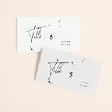 "Signature Style" - Place Cards in Ink by Design Lotus - Front with Free Guest Printing