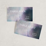 "Raptured" - Place Cards in Amethyst by Design Lotus - Front with Free Guest Printing