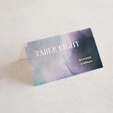 "Raptured" - Place Cards in Amethyst by Design Lotus - Folded with Free Guest Printing