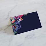 "Georgia" - Place Cards in Navy by Lori Wemple - Blank front