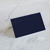 "Georgia" - Place Cards in Navy by Lori Wemple - Folded Back of Card