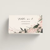 "Ivory Ring" - Place Cards in Blush by Susan Moyal - Folded with Free Guest Printing