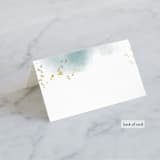 "Ethereal Dust" - Place Cards in Topaz by Hannah Williams - Folded Back of Card