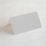 "printed" - Place Cards in Onyx by JoAnn Jinks - Folded Back of Card