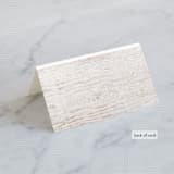 "Barnwood" - Place Cards in Ash by Hooray Creative - Folded Back of Card