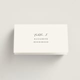 "Classically Us" - Place Cards in Cotton by Simona Camp - Folded with Free Guest Printing