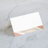 "Formation" - Place Cards in Terracotta by Olivia Goree - Blank front