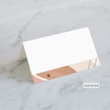 "Formation" - Place Cards in Terracotta by Olivia Goree - Folded Back of Card