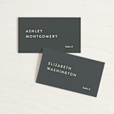 "Collage" - Place Cards in Golden Rod by Ann Gardner - Front with Free Guest Printing