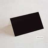 "Midnight Botanicals" - Place Cards in Cranberry by Susan Moyal - Folded Back of Card
