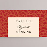 "Mizu Pattern" - Place Cards in Ruby by Kanika Mathur - Detail