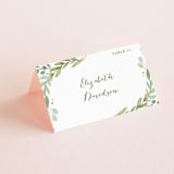"Garden Glamour" - Place Cards in Sage by Kristen Smith - Folded with Free Guest Printing