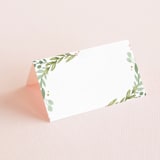 "Garden Glamour" - Place Cards in Sage by Kristen Smith - Blank front
