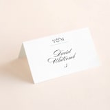 "Charming Go Lightly" - Place Cards in Sky Blue by danielleb - Folded with Free Guest Printing