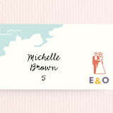 "Destination" - Place Cards in Lilac Haze by leslie hamer - Detail