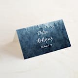 "Mountain Retreat" - Place Cards in Evening Sky by Design Lotus - Folded with Free Guest Printing