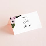 "Peony" - Place Cards in Ice Mist by Cass Loh - Folded with Free Guest Printing