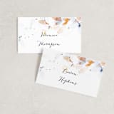 "Petale" - Place Cards in Blush by Kelly Ventura - Front with Free Guest Printing