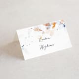"Petale" - Place Cards in Blush by Kelly Ventura - Folded with Free Guest Printing