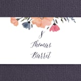 "Romantic Watercolor Flora" - Place Cards in Dhalia by Petra Kern - Detail