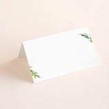 "Simple Pine Branches" - Place Cards in Vanilla by Mere Paper - Blank front