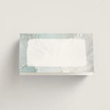 "Tidal Wave" - Place Cards in Aqua by Hooray Creative - Blank front