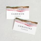 "Sedona" - Place Cards in Desert Sands by Itsy Belle Studio - Front with Free Guest Printing