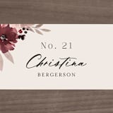 "Emyn" - Place Cards in Burgundy by Itsy Belle Studio - Detail