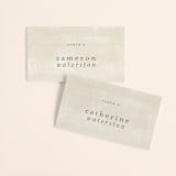 "Abstract Shapes" - Place Cards in Vineyard by Paden Gillette - Front with Free Guest Printing