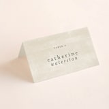 "Abstract Shapes" - Place Cards in Vineyard by Paden Gillette - Folded with Free Guest Printing