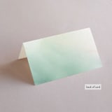 "The Field Of Love" - Place Cards in Evergreen by Petra Kern - Folded Back of Card