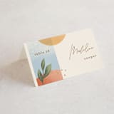 "Essence" - Place Cards in Ivory by Laura Bolter - Folded with Free Guest Printing