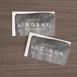 "Midtown" - Place Cards in Stone by Hudson meet Rose - Front with Free Guest Printing