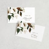 "A Garden Wedding" - Place Cards in Magnolia by Chris Griffith - Front with Free Guest Printing