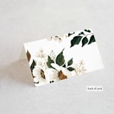 "A Garden Wedding" - Place Cards in Magnolia by Chris Griffith - Folded Back of Card