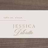 "Emblem" - Place Cards in Champagne by Everett Paper Goods - Detail