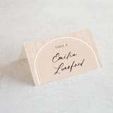 "Bohemian Pampas" - Place Cards in Sand by Kaydi Bishop - Folded with Free Guest Printing