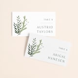 "Collection" - Place Cards in Blanco by Kaydi Bishop - Front with Free Guest Printing